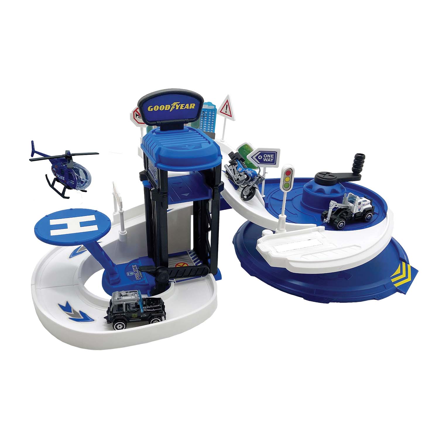 Police Car Garage Play Set