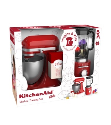 KitchenAid Pretend play set 2 in 1 red mixer and blender