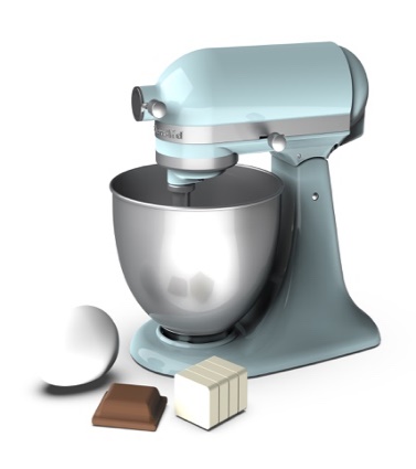 KitchenAid Pretend Mixer Mineral blue color Set