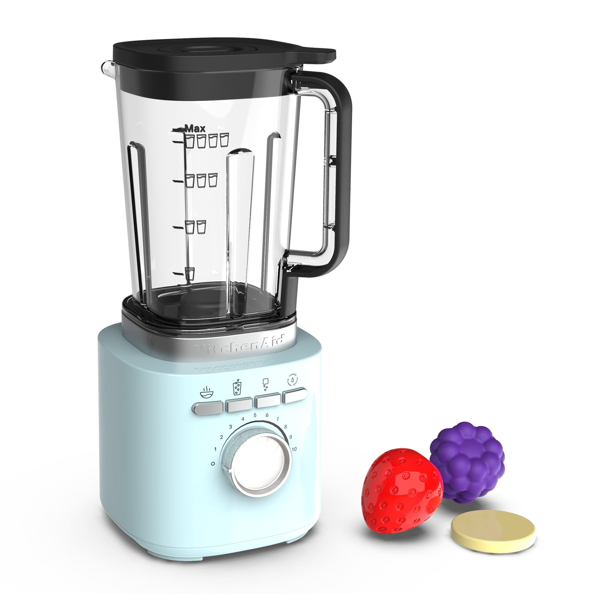 KitchenAid Pretend Blender Mineral blue color Set