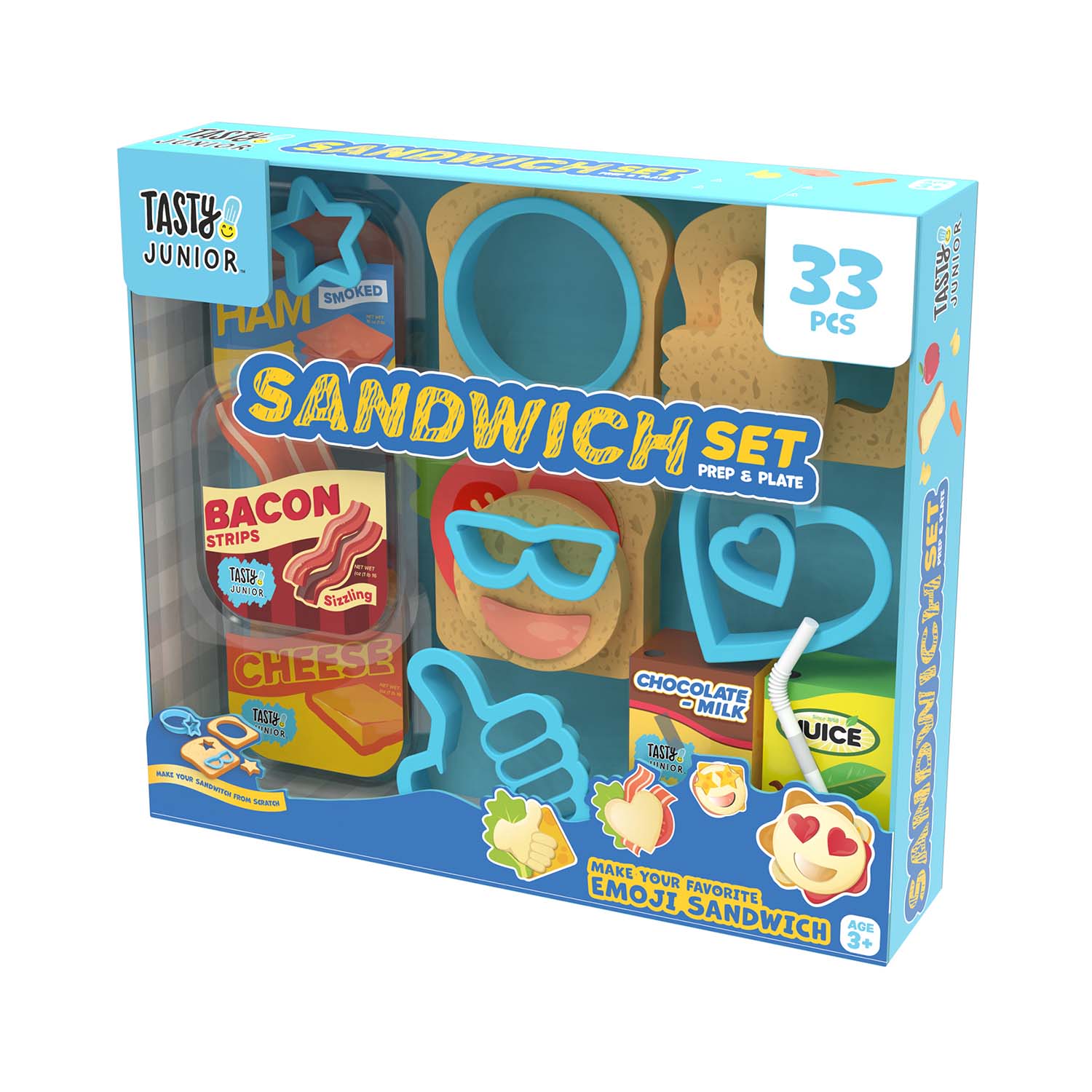 Prep N Plate Emoji Small Sandwich Set